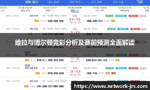 维拉与博尔顿竞彩分析及赛前预测全面解读